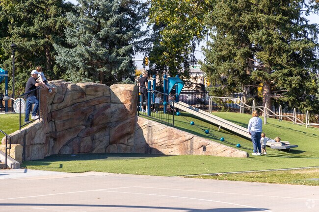 The stand alone slide at O'Brien Memorial Park is a favorite with the local kids.