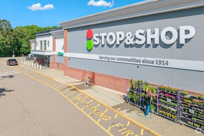 Residents of Walpole shop for their groceries at the their local Stop & Shop.