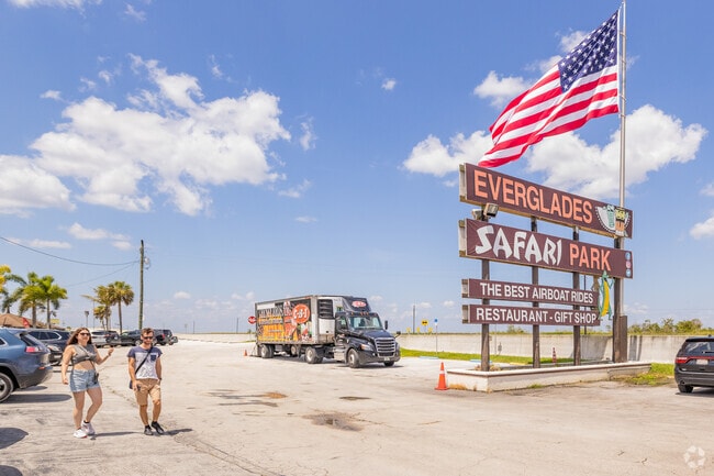 The Everglades Safari Park near Tamiami offers boat tours to explore the area.