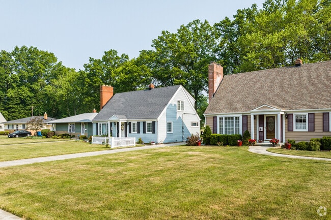 Modest homes of all kinds line the streets of North Olmsted.