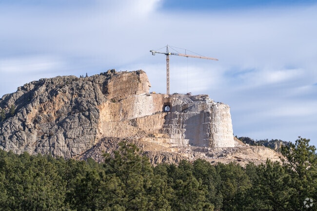 Locals like to visit Crazy Horse for its history and scenic surroundings.