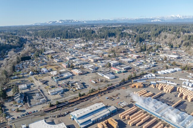 Small town Shelton brings a lot of traffic through to the Olympic Mountains.