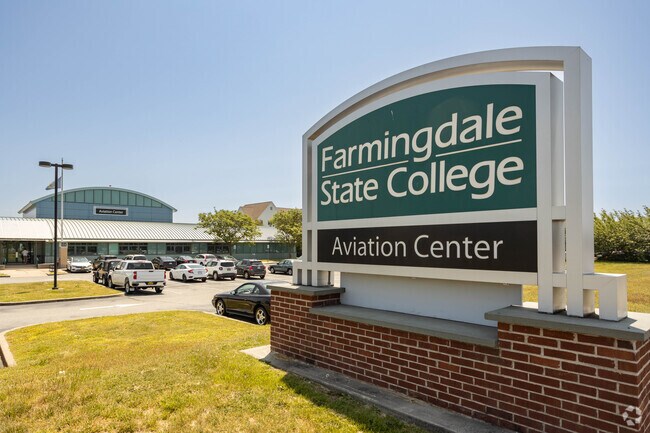 Farmingdale State College has an Aviation Center next to Republic Airport.