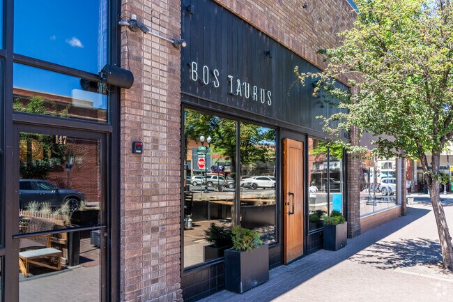 Bos Taurus is an upscale restaurant in Old Bend specializing in steak and A5 wagyu.