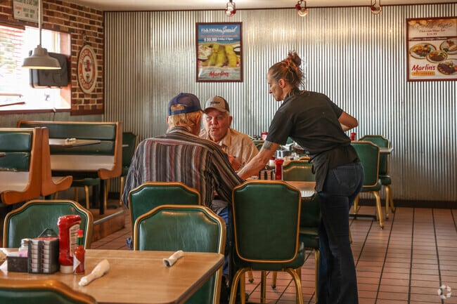 Grab a hot coffee or a cold beverage at Marlin's near Norton Tracts.