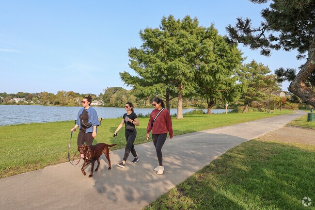 Lake Quannapowitt in Wakefield is a great place for long walks in Downtown Wakefield.