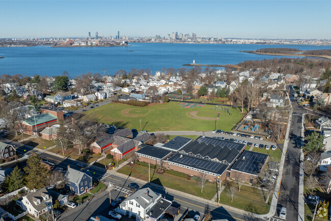 Squantam Elementary School in Quincy resides in a quiet neighborhood.