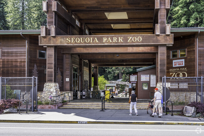 Sequoia Park Zoo is home of the skywalk through the trees in Pine Hills.