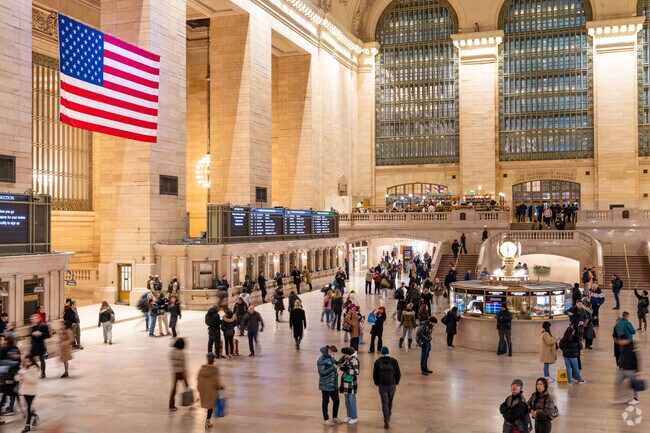 Grand Central Terminal connects Turtle Bay to the LIRR and Metro North trains.
