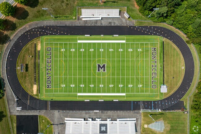 Monticello High School is named after Monticello, the nearby estate of President Thomas Jefferson.