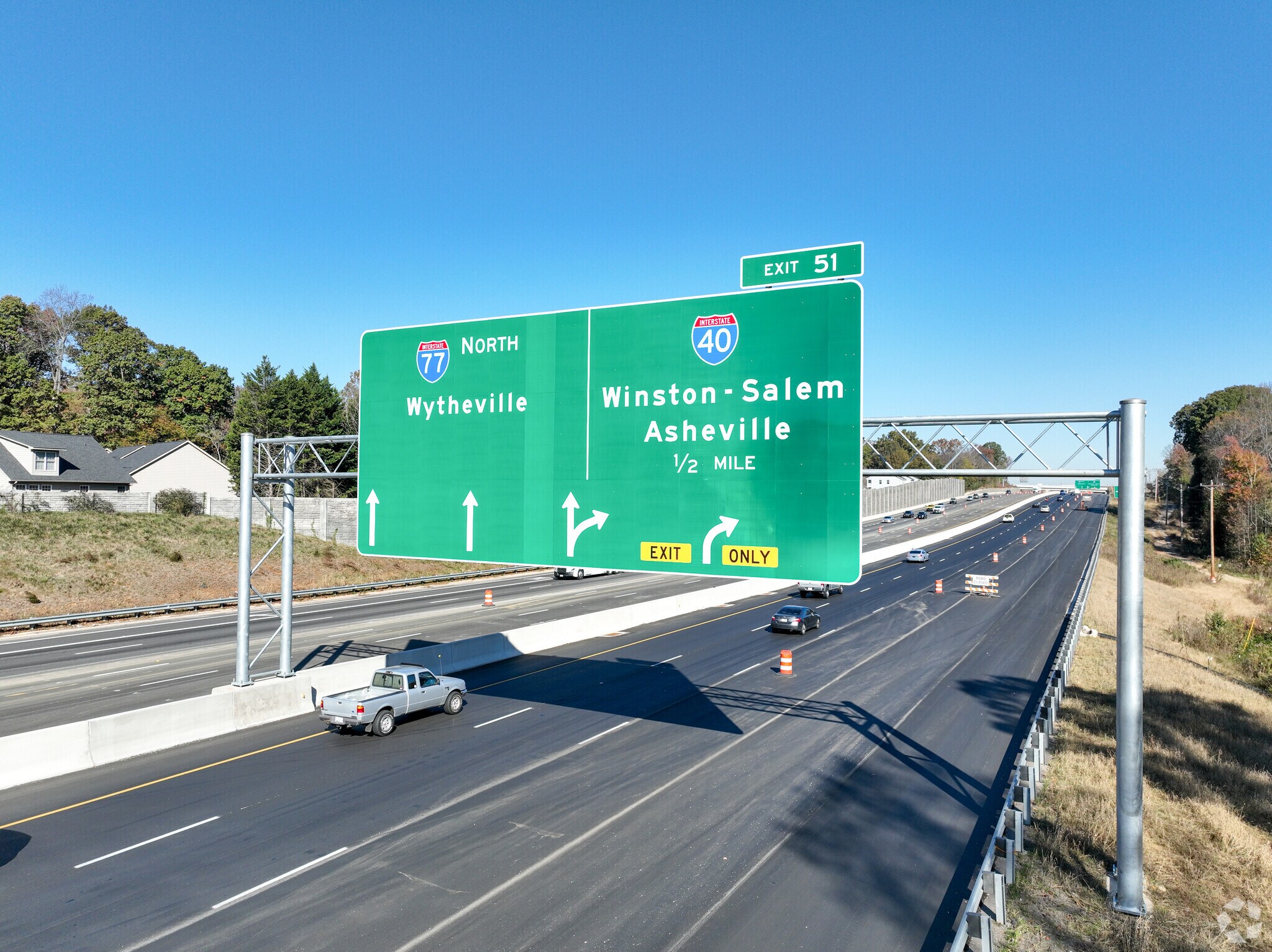 Interstates 77 & 40 are easily accessible from Troutman.