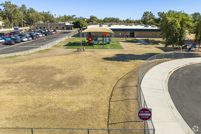 Kids attending Glendale’s Burton Elementary School enjoy an afternoon recess.