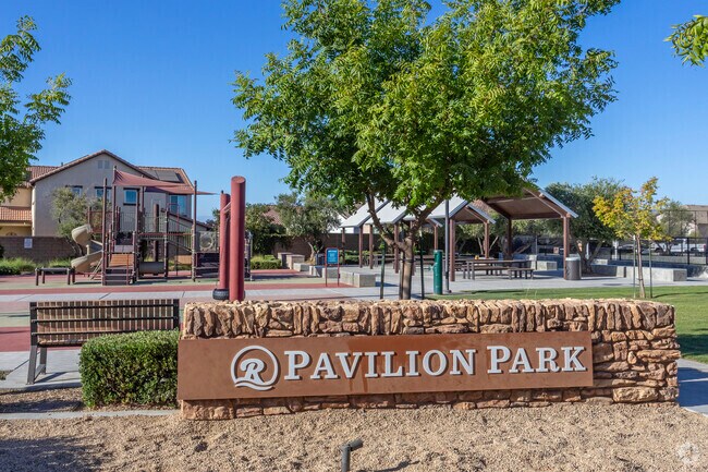 Pavilion Park is a popular place for kids to get exercise in Bonadelle Ranchos.
