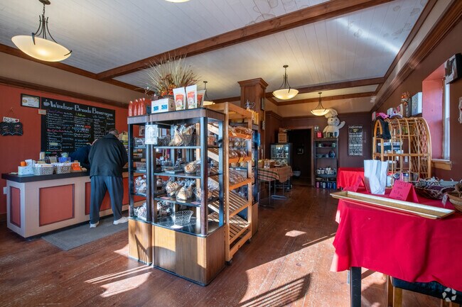 Stop by Windsor Breads Bakery & Coffee House for some delicious local eats.