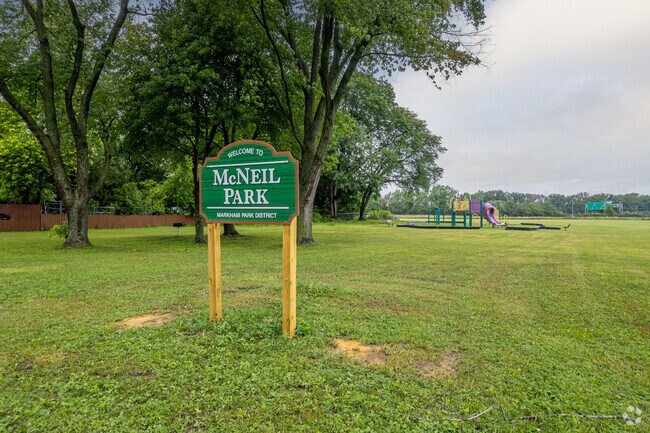 McNeil Park in Markham has a huge field and a playground perfect for kids!