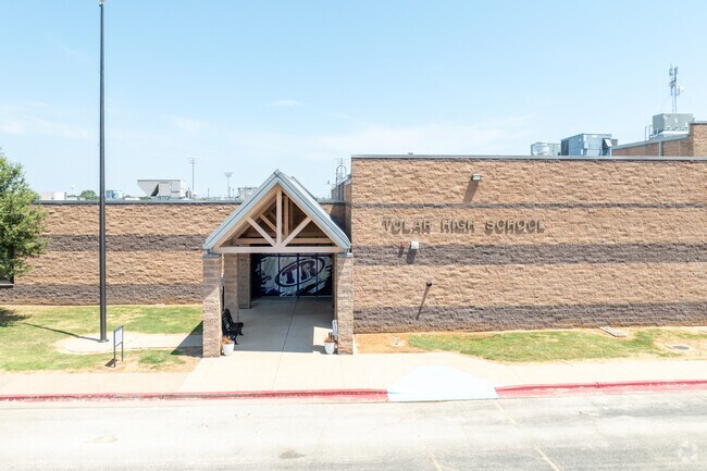 Tolar High's entrance reflects the school’s strong sense of tradition and student success.