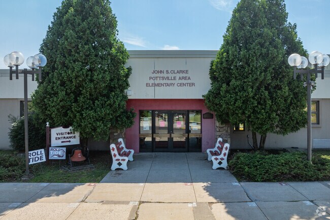 The John S. Clarke Pottsville Area Elementary Center is a short drive away in Pottsville.