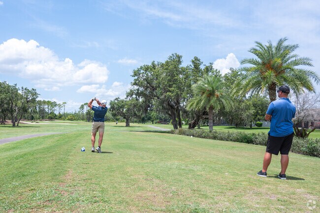 Golfers of Storey Park tee it high and let it fly at North Shore Golf Club.
