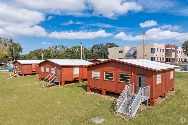Stewart Middle School has state of the art portable classrooms for students.