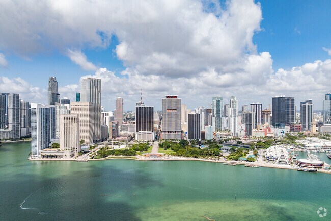Downtown Miami can be found in the heart of Miami with high-rise office and apartment buildings.