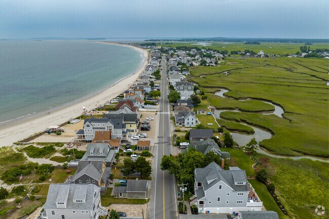 Marshfield blends sandy shoreline with extensive salt marshes.