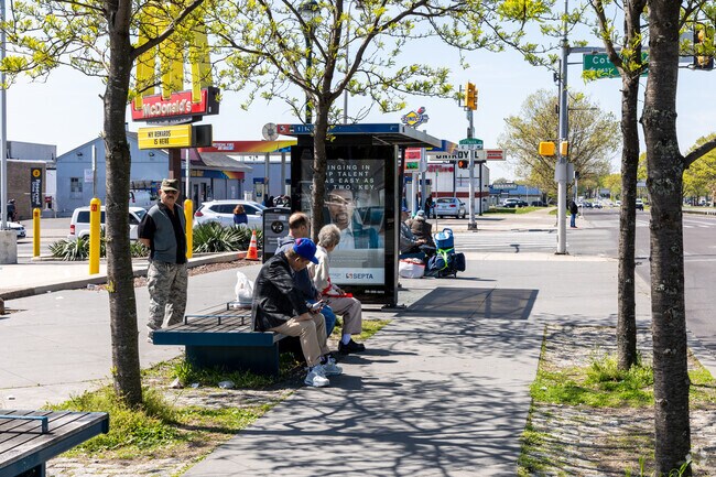 Waiting for the SEPTA Bus in Mayfair on Roosevelt Blvd & Cottman Ave.