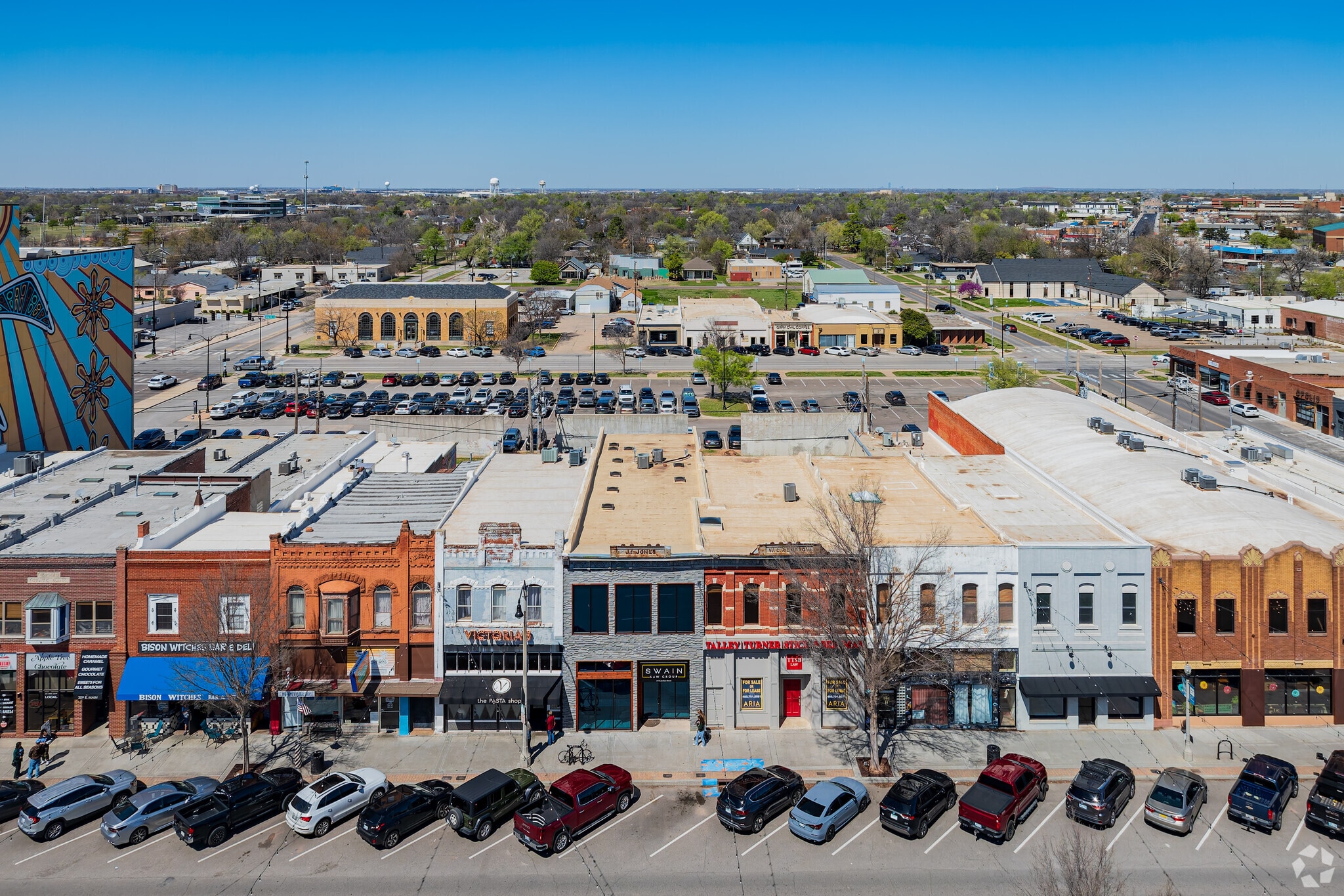 More than 40 locally owned businesses line the main street of Downtown Norman.