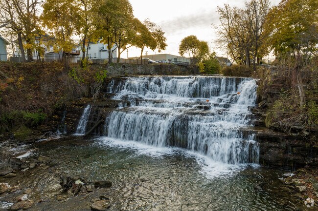 View the splendid waterfalls at Audubon Town Park in Amherst.