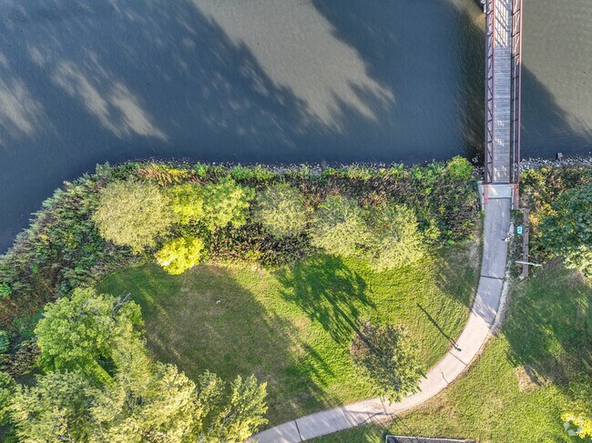 Lowertown offers many green space for residents a long the Silver Lake.