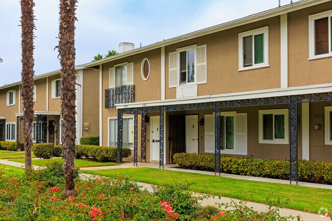 Townhouses in Harbor Gateway showcase traditional architecture and landscaped courtyards.