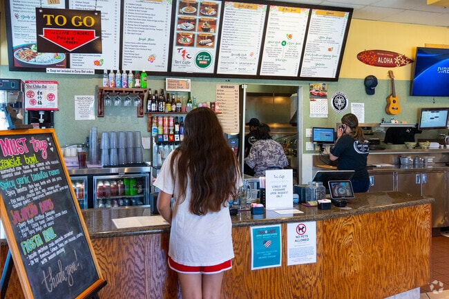 Locals can dine in or order to go at Teri Cafe, a staple of the community since 1987.