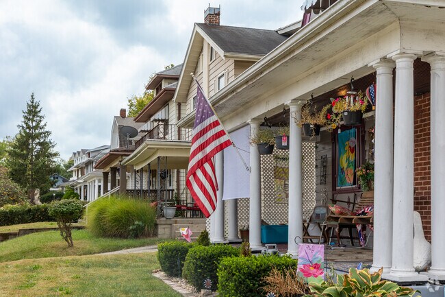Rows of beautiful, timeless homes line the streets of the Hillcrest neighborhood.