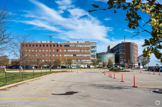 The Advocate Sherman Hospital in Elgin is a short drive from Sleepy Hollow.