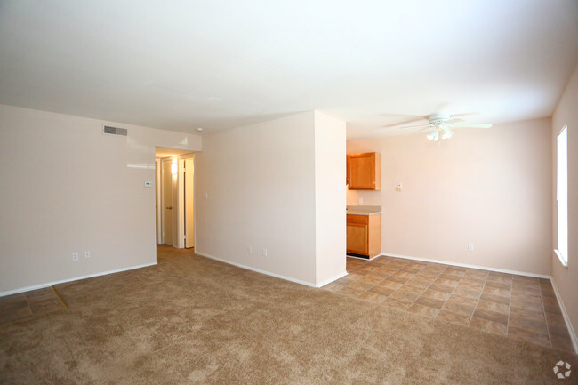 2BR,1BA,-750SF_Living Room and Dining Area