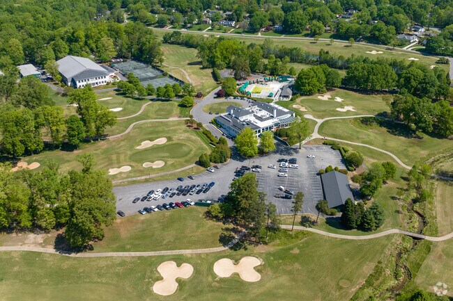 Starmount Forest. Drone shot of the Golf course in Starmount Forest Country Club