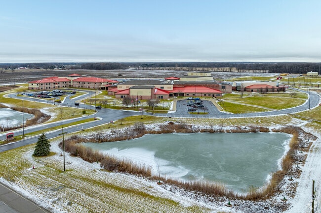 Milan High School is located on Big Red Drive in western Milan.