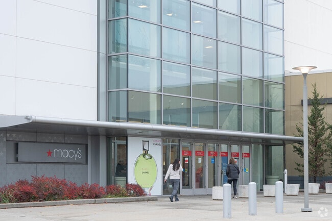 The Macy's at the South Shore Mall in Bay Shore has an interior and exterior entrance.