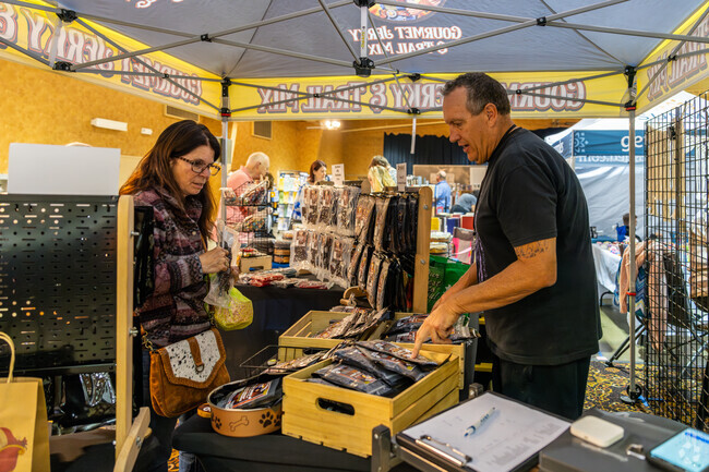 Visitors can find food or household goods at the Junkin' Market Days.