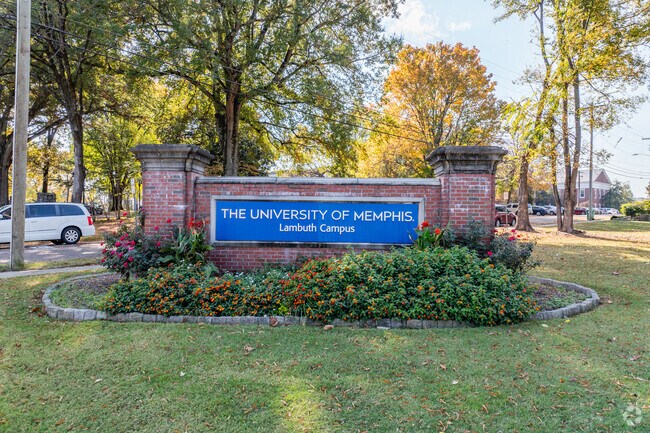 Westwood Gardens borders the University of Memphis Lambuth Campus.