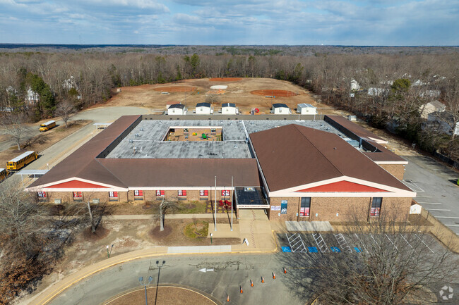 An aerial view of Jacobs Road Elementary School.