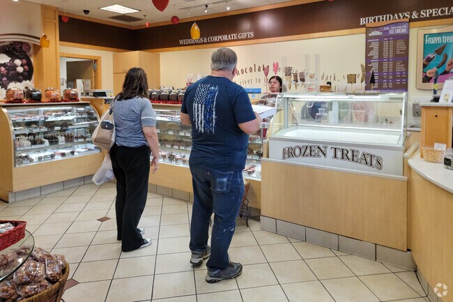 Grab a delicious treat at the Rocky's Chocolate Factory right near the El Cerrito neighborhood.