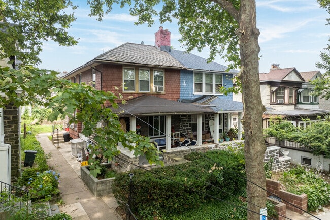 Duplex homes in Millbourne come in many different styles and materials.