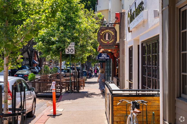 Riding a bicycle from the neighborhood to downtown is a daily routine in Upper Monterey.