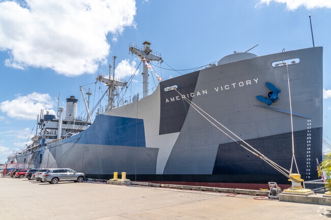 The American Victory is one of only four fully operational World War II ships in Channelside.
