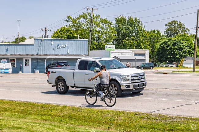Residents in Albany get around town walking, riding and driving.