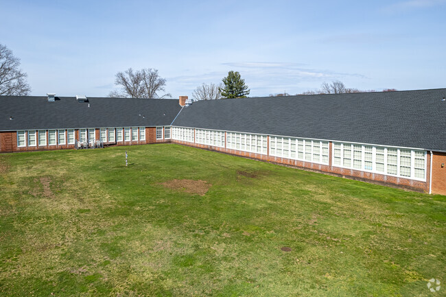 Sunset Ridge Middle School has green space for students in East Hartford, CT.