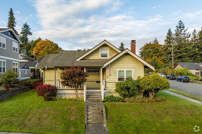 Craftsman homes like this define Old Town’s historic character.