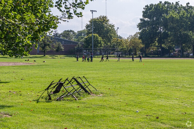 Local school football teams use Hayes Park for practice.