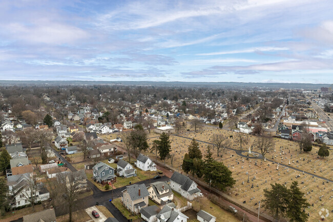 The Oak Place neighborhood features historic homes and tree shaded streets.