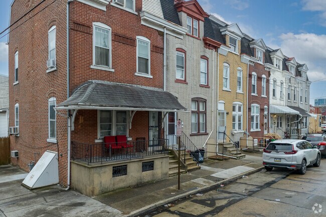 Here is a row of Colonial style homes in 1st Ward in Allentown, PA.